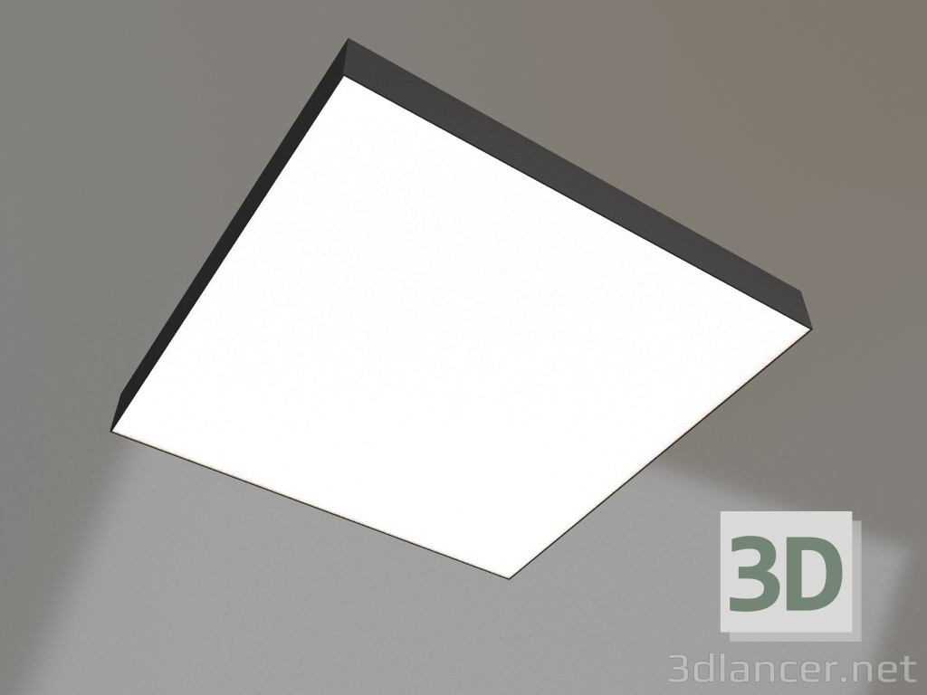 modèle 3D Lampe SP-QUADRO-S600x600-60W Day4000 (BK, 120 degrés, 230V) - preview