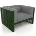 3d model Lounge chair (Bottle green) - preview