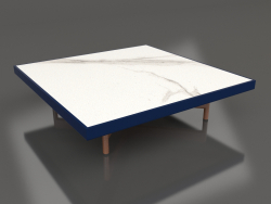 Table basse carrée (Bleu nuit, DEKTON Aura)