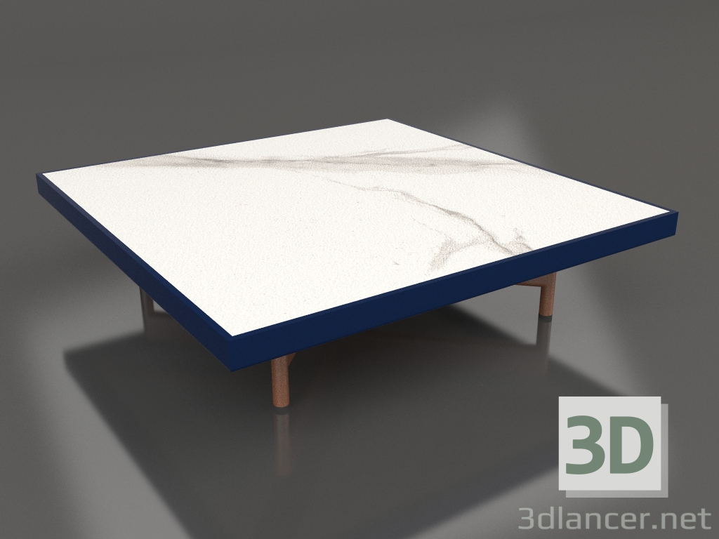 3d model Mesa de centro cuadrada (Azul noche, DEKTON Aura) - vista previa