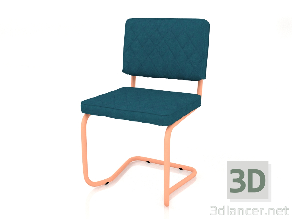 3d model Silla Diamond Kink (Verde Esmeralda) - vista previa