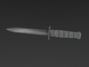 Combattere la coltello low-poly