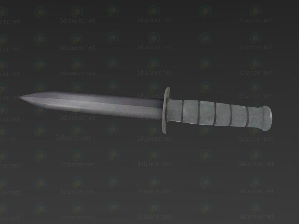 Combate cuchillo Low-Poly 3D modelo Compro - render