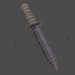 3d Combat Knife Low-Poly model buy - render