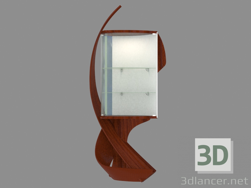 Modelo 3d Showcase no estilo Art Nouveau - preview