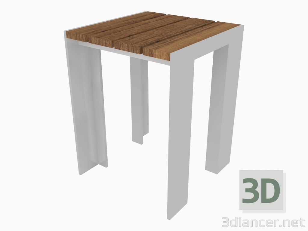 3d model Outdoor stool (40x40x44) - preview