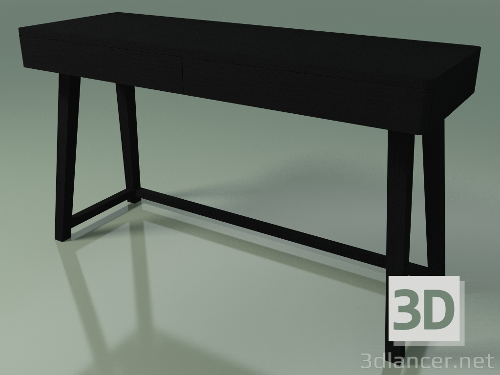 3D Modell Schreibtisch mit zwei Schubladen (50, schwarz) - Vorschau