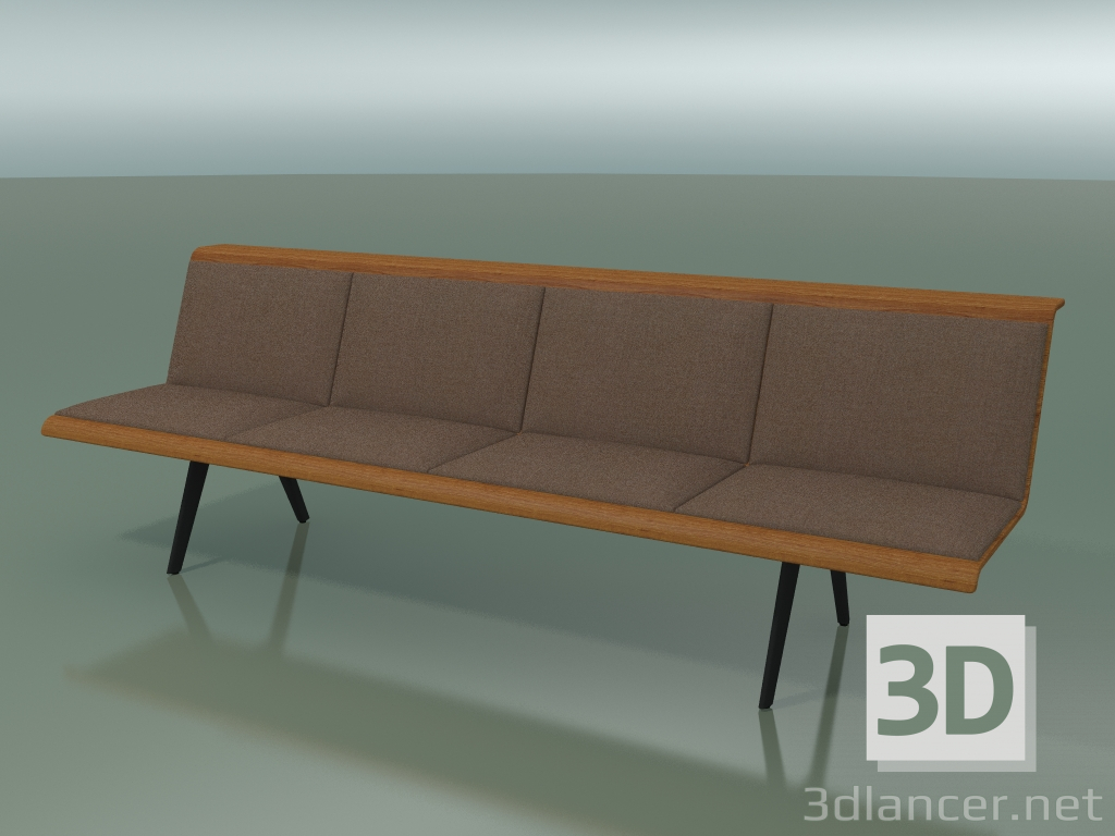 3d model Central module Waiting 4500 (L 240 cm, Teak effect) - preview