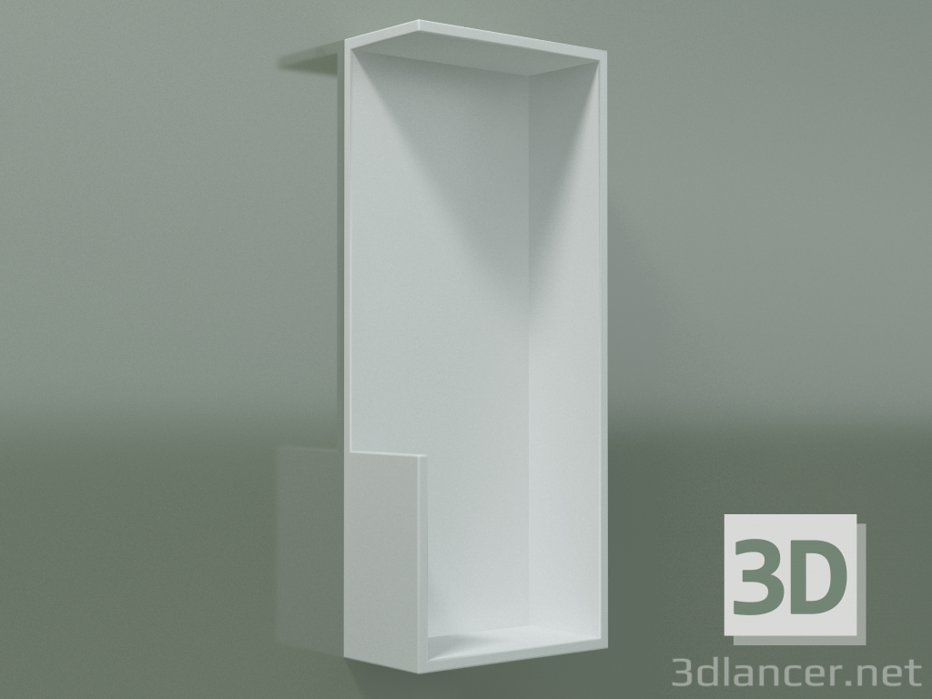 modèle 3D Etagère verticale (90U19002, Glacier White C01, L 24, P 12, H 60 cm) - preview