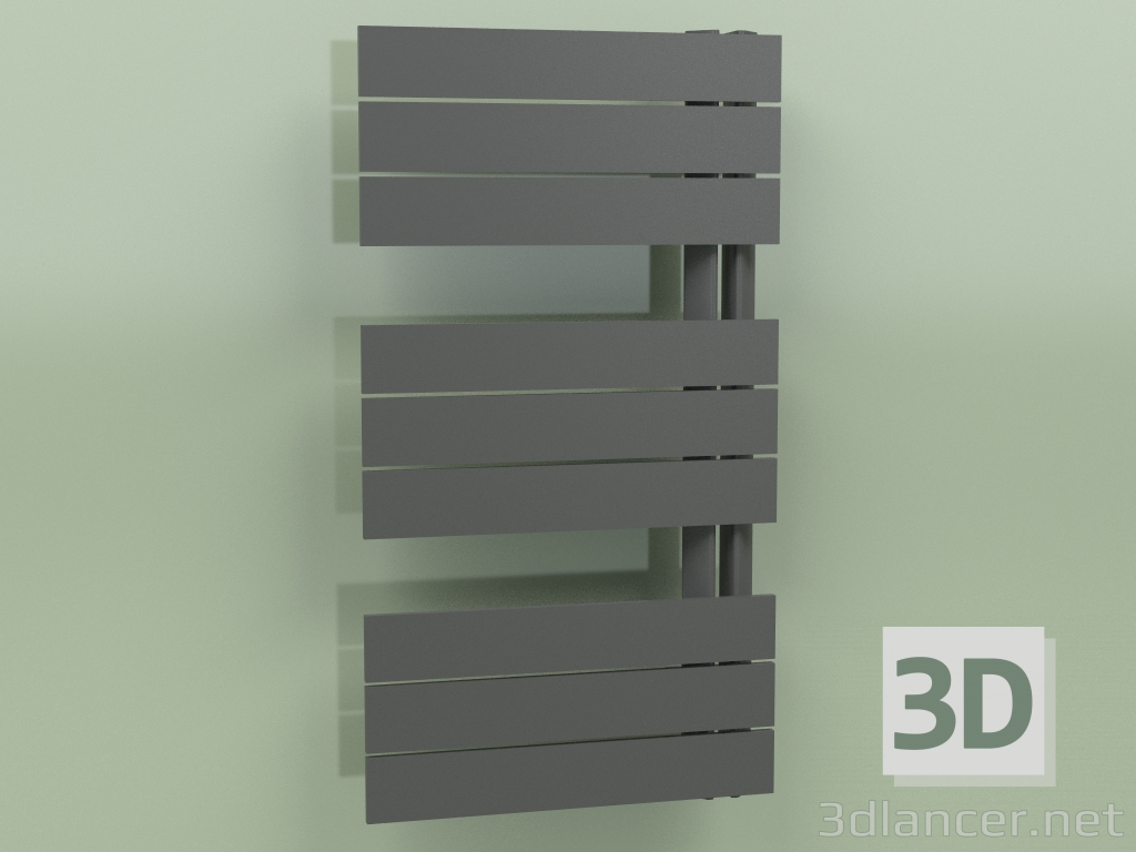 3d model Heated towel rail - Elato (830 x 450, RAL - 9005) - preview