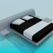 3D Modell Bett - Vorschau