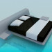 3D Modell Bett - Vorschau
