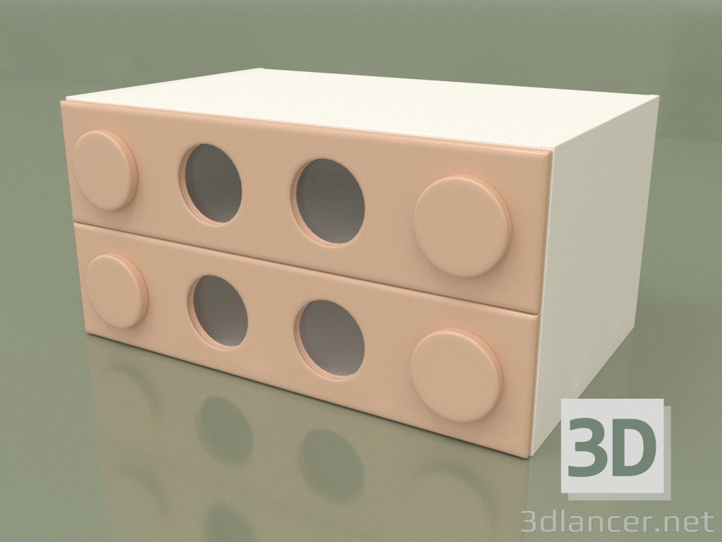 modello 3D Cassettiera piccola (Ginger) - anteprima