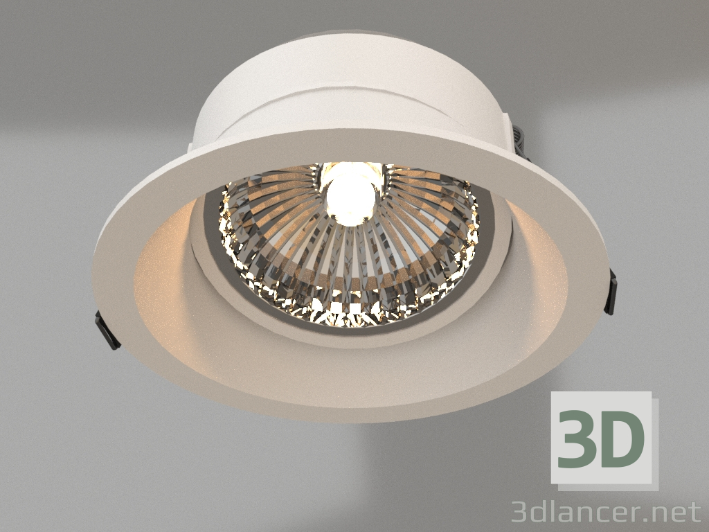 3d model Recessed luminaire (C0160) - preview