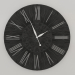 3d model Reloj de pared TWINKLE (negro) - vista previa