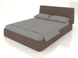 Cama de casal Picea 1600 (marrom)