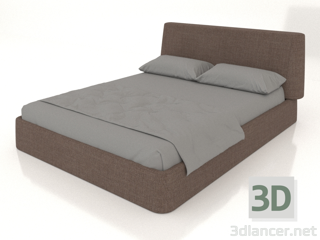 3D Modell Doppelbett Picea 1600 (braun) - Vorschau