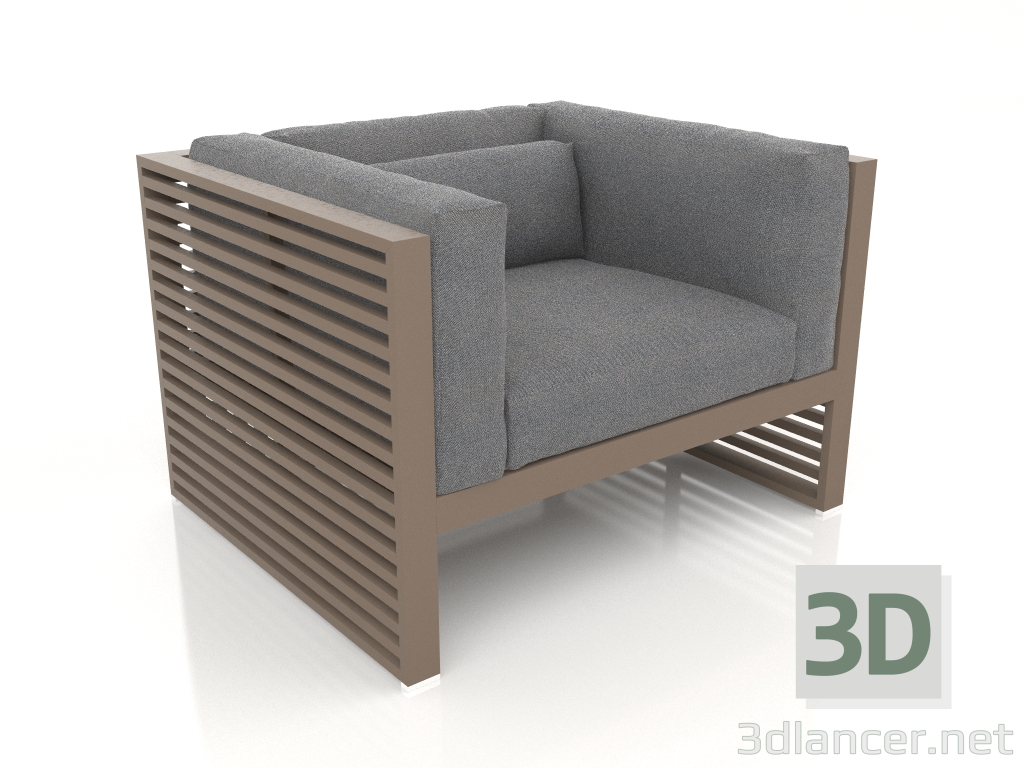 modello 3D Poltrona lounge (Bronzo) - anteprima