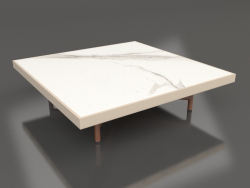 Table basse carrée (Sable, DEKTON Aura)