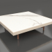 3D Modell Quadratischer Couchtisch (Sand, DEKTON Aura) - Vorschau