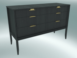 Chest of 6 drawers (Dark Oak)