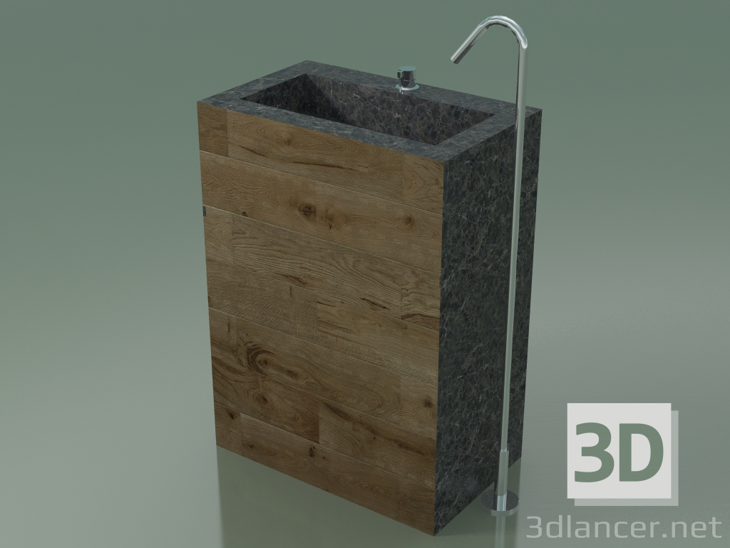 modello 3D Lavabo (D04) - anteprima