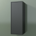 3d model Wall cabinet with 1 door (8BUBСDD01, 8BUBСDS01, Deep Nocturne C38, L 36, P 36, H 96 cm) - preview