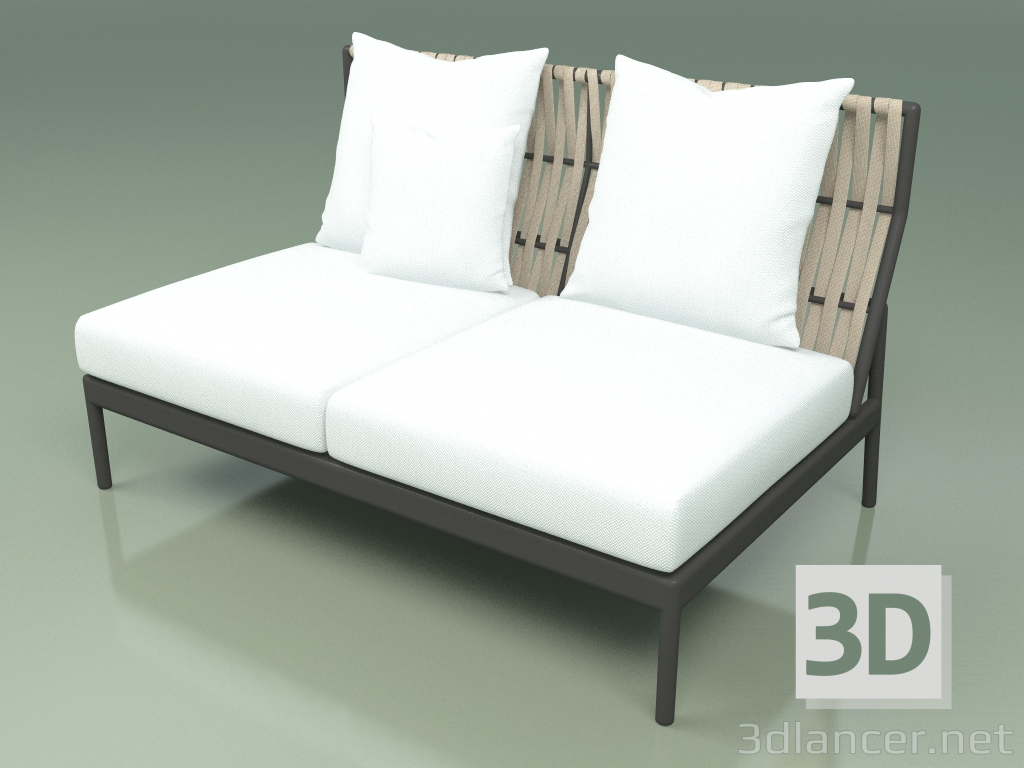 3d model Módulo sofá central 106 (Belt Sand) - vista previa