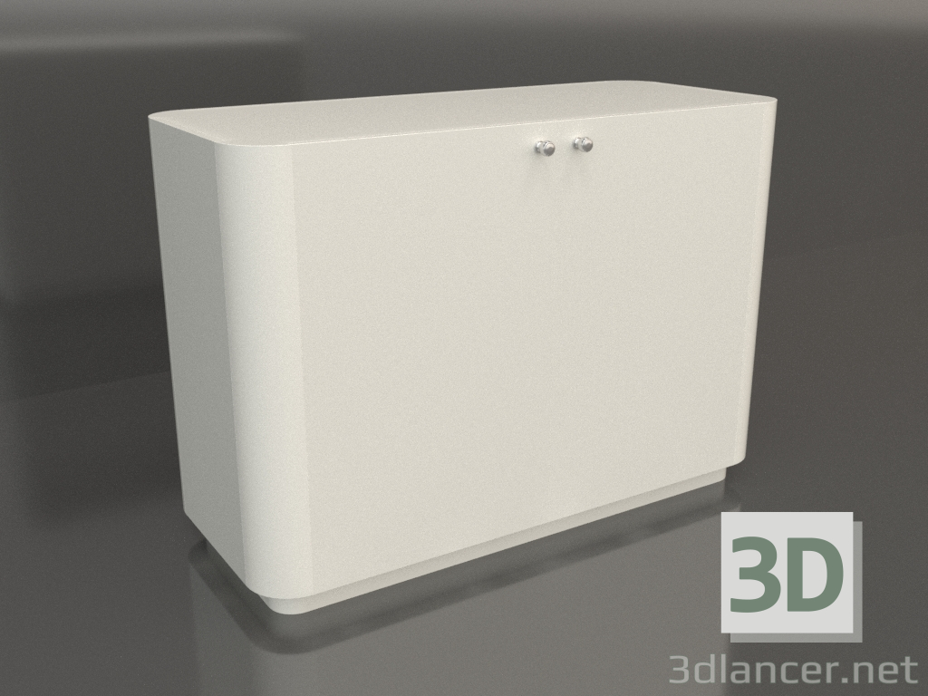 Modelo 3d Armário TM 031 (1060x450x750, cor plástica branca) - preview