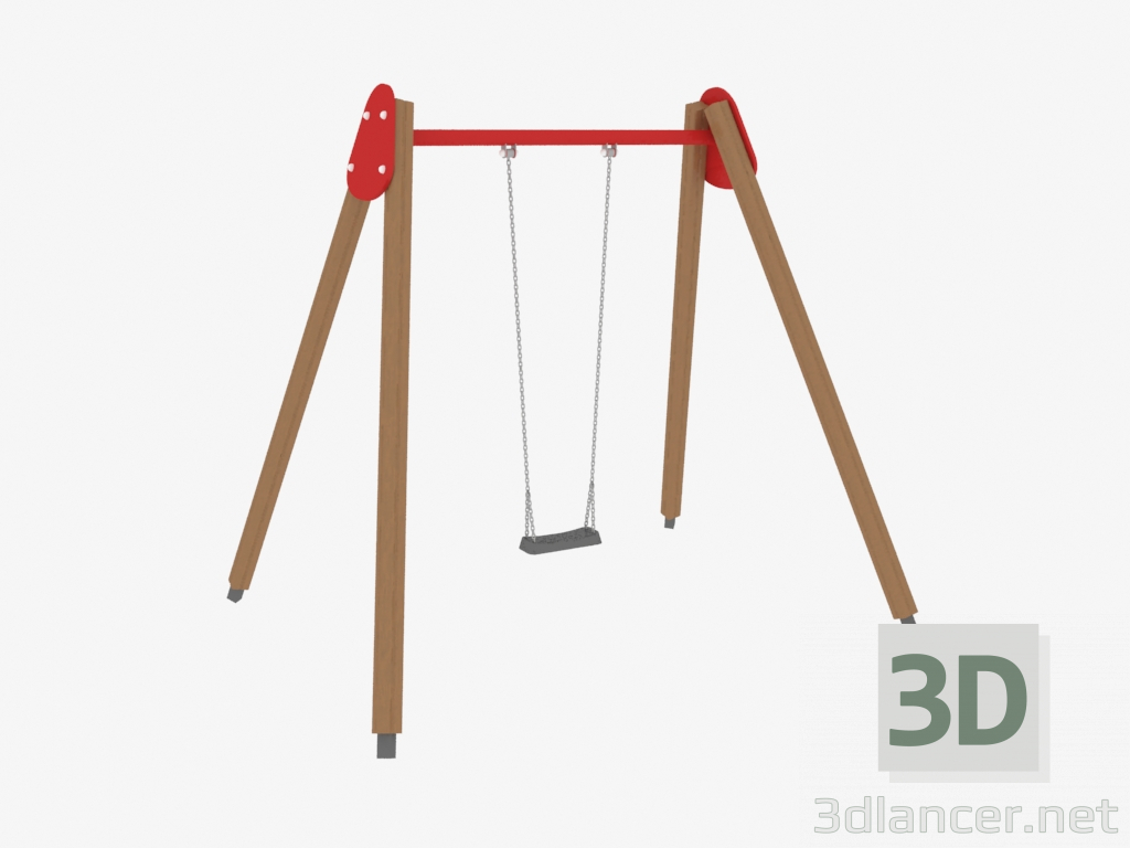 3d model Swing for children playground (6311) - preview