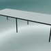 Modelo 3d Mesa retangular Base 300x110 cm (Branco, Preto) - preview