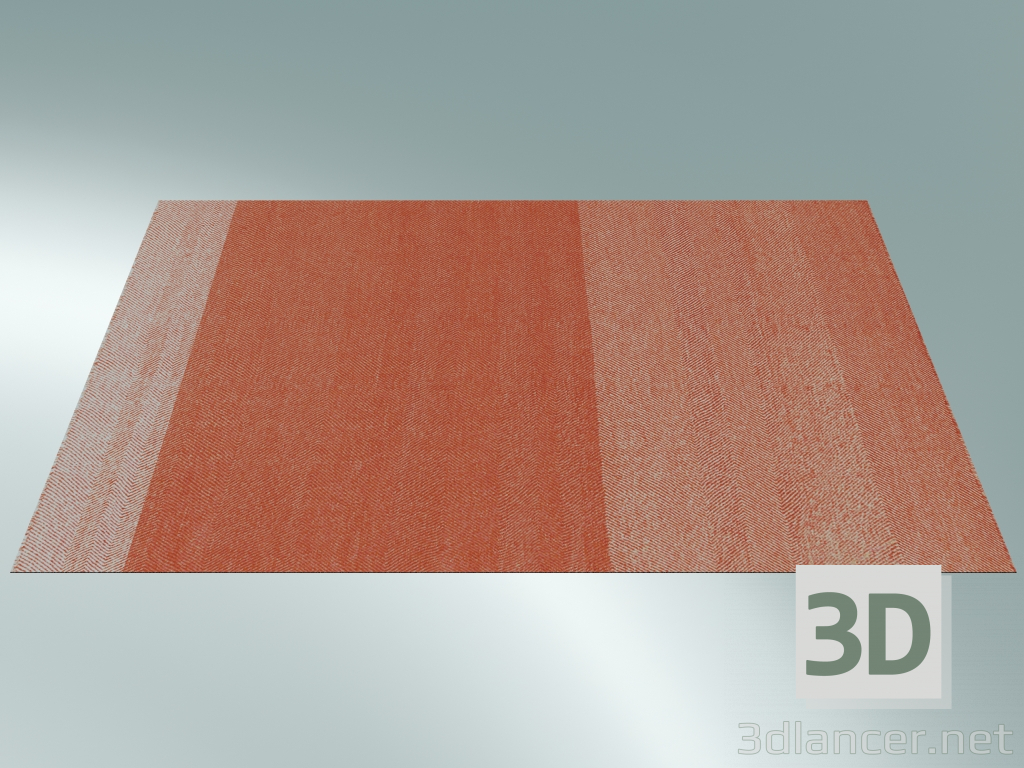 3D Modell Teppich Varjo (200x300 cm, Mandarine) - Vorschau