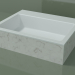 modello 3D Lavabo da appoggio (01R131302, Carrara M01, L 60, P 48, H 16 cm) - anteprima