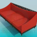 3D Modell Sofa mit geschnitzten - Vorschau