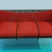 3D Modell Sofa mit geschnitzten - Vorschau