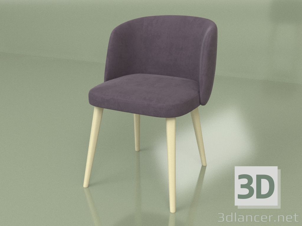 modello 3D Sedia Mio (Avorio) - anteprima