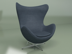 Fauteuil Egg (bleu foncé)