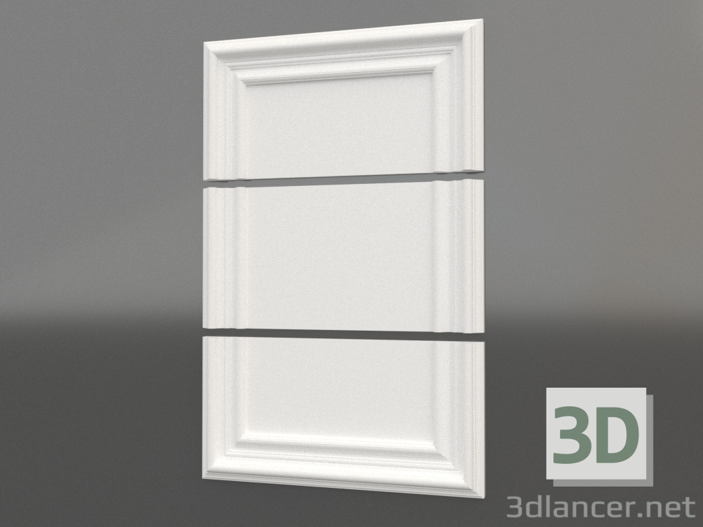 3d model panel 3d F-01 - vista previa