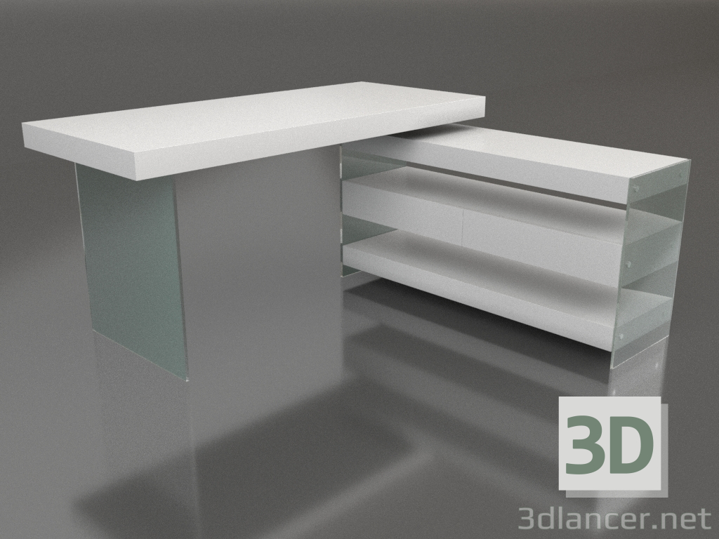 3d model Escritorio Attica (blanco) - vista previa