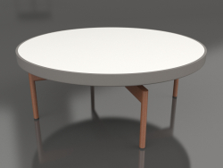 Table basse ronde Ø90x36 (Gris quartz, DEKTON Zenith)