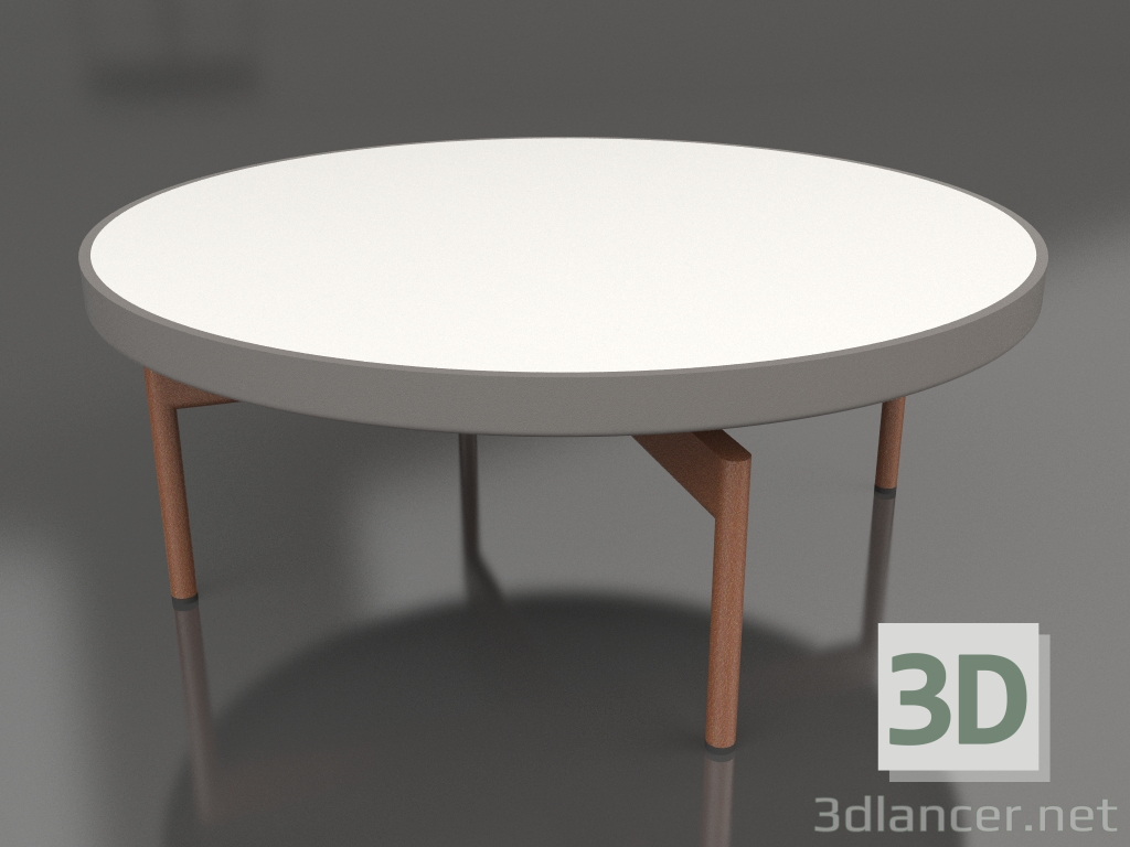 3d модель Стол журнальный круглый Ø90x36 (Quartz grey, DEKTON Zenith) – превью