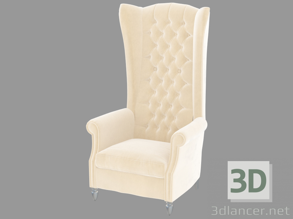 modèle 3D Fauteuil bergère AVERY Trono - preview