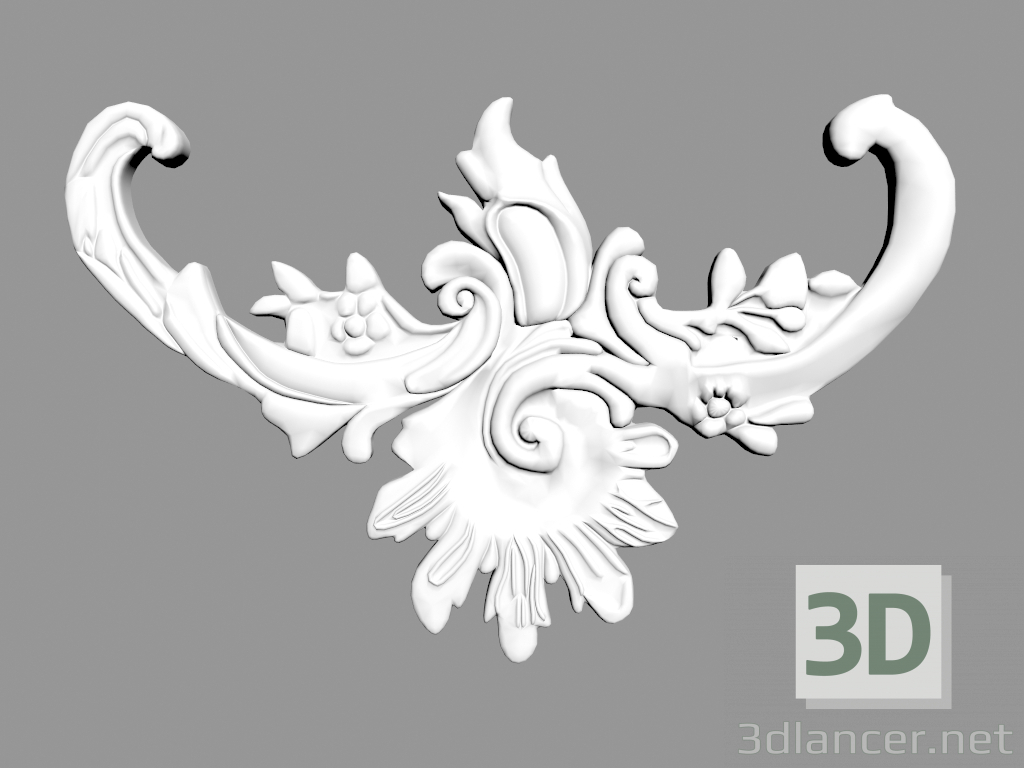 3d model Panel decorativo W706 - vista previa