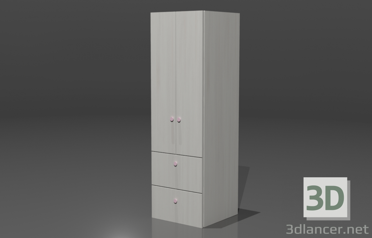 Gabinete 3D modelo Compro - render