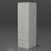 Gabinete 3D modelo Compro - render