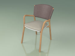 Chaise 061 (Marron, Résine Polyuréthane Grise)