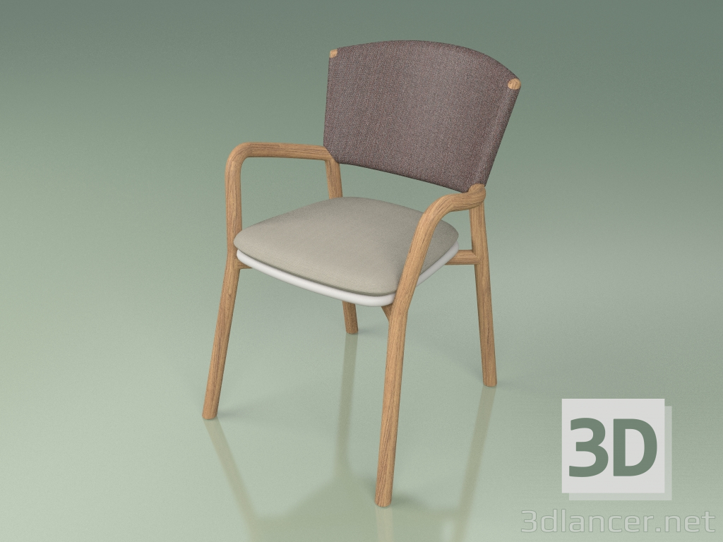 3d model Silla 061 (marrón, resina de poliuretano gris) - vista previa