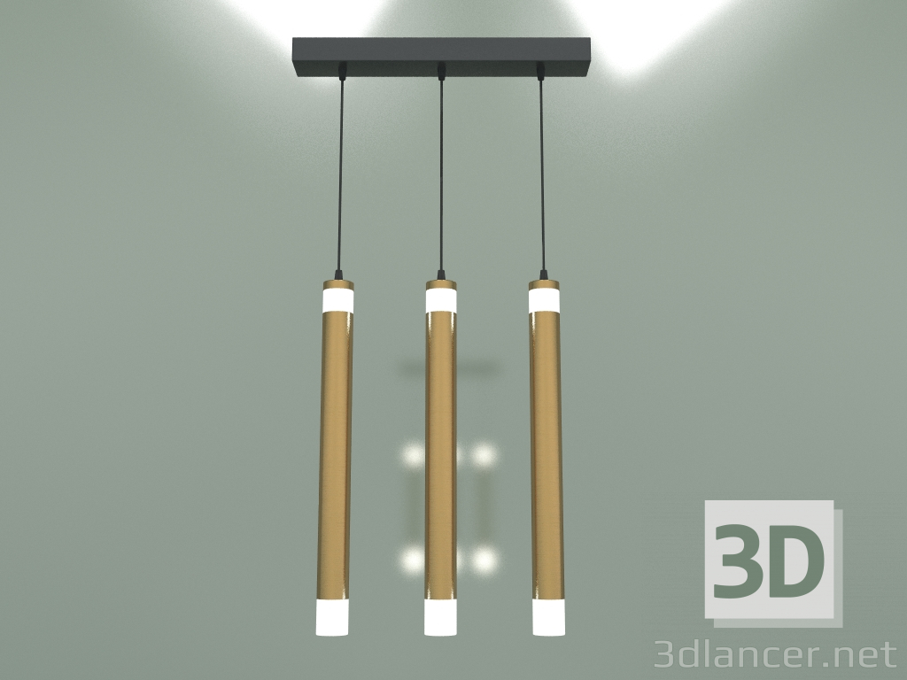 modello 3D Lampada a sospensione 50133-3 LED (bronzo) - anteprima