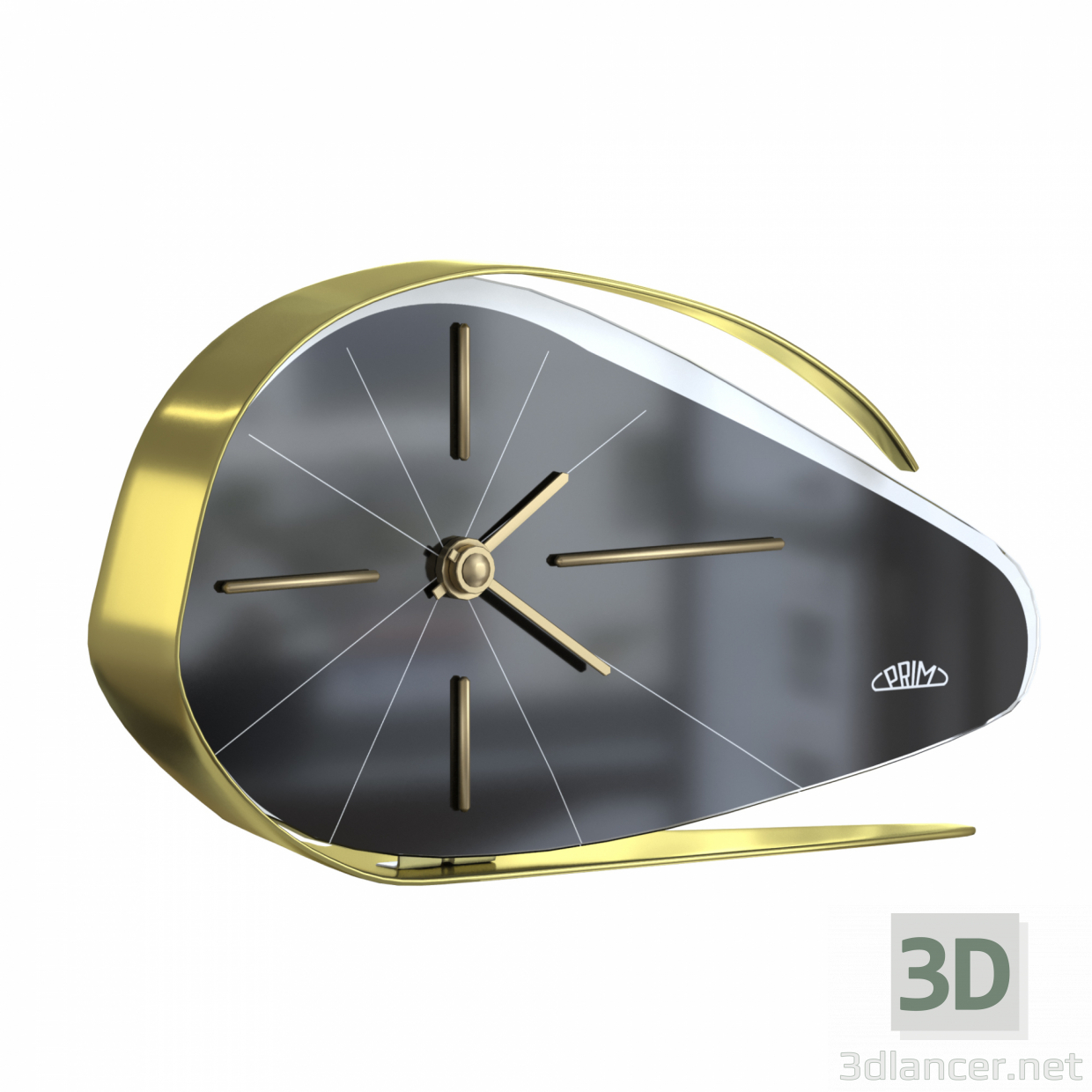 modello 3D di Orologio da tavolo meccanico degli anni '60 di PRIM comprare - rendering