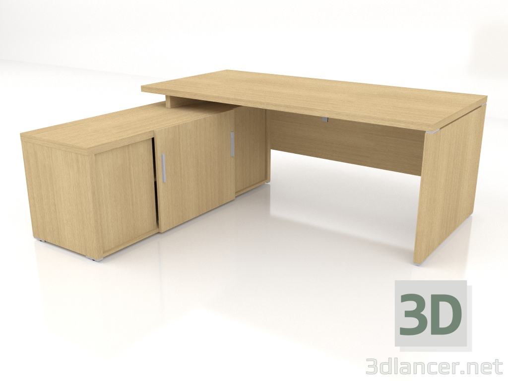 3d model Mesa de trabajo Quando QU19 (1900x900) - vista previa